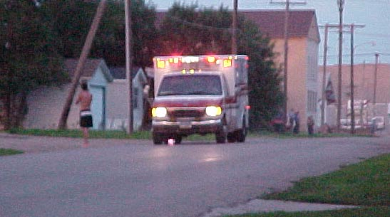 ambulance responding canvas